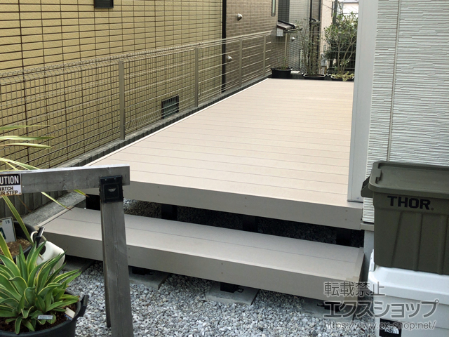 神奈川県藤沢市ののウッドデッキ リウッドデッキ 200 施工例