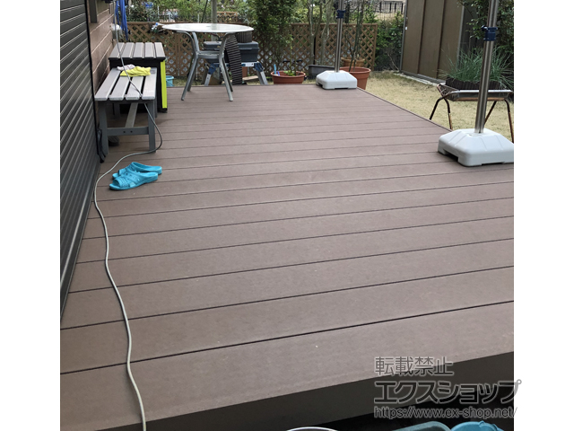 千葉県四街道市ののウッドデッキ リウッドデッキ 200 施工例