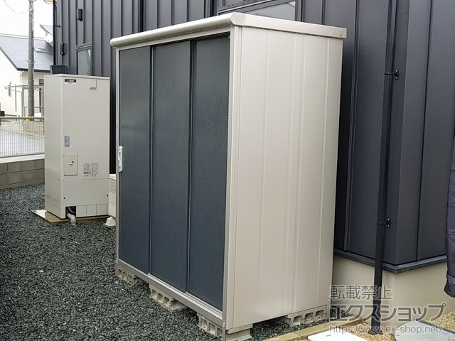 熊本県合志市のの物置・屋外倉庫 エスモ 一般型 1797×900×1959 ESE-1809A-SM 施工例