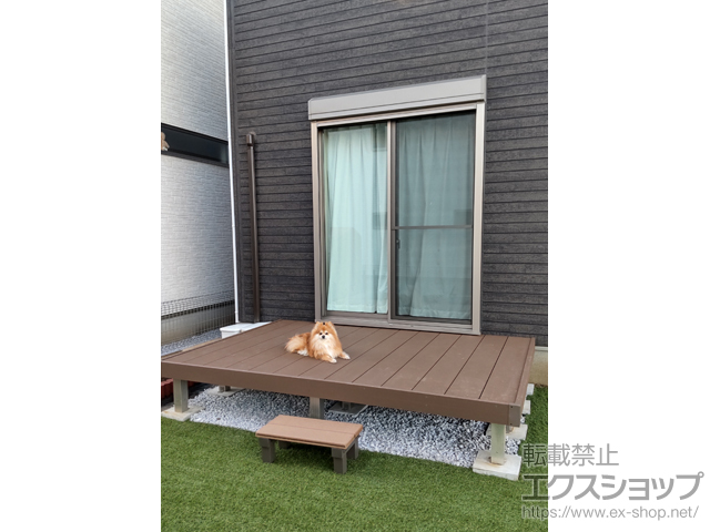 埼玉県鶴ヶ島市ののウッドデッキ リウッドデッキ 200 施工例