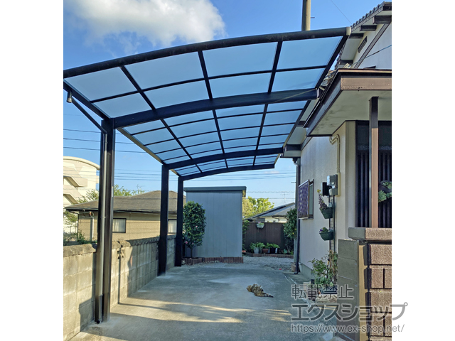 福岡県北九州市ののカーポート レイナポートグラン 延長　積雪〜20cm対応 施工例