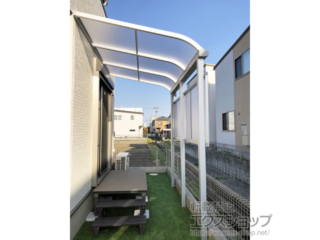 愛知県海部郡大治町ののテラス屋根 ソラリア R型 テラスタイプ 単体 積雪〜20cm対応 施工例