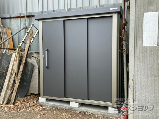 東京都足立区のの物置・屋外倉庫 エスケーエイト SK8-70 一般型 1800×1200×1940 SK8-70-GK 施工例
