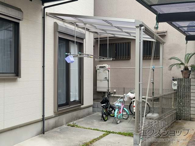 兵庫県神戸市ののテラス屋根 ソラリア F型 テラスタイプ 単体 積雪〜20cm対応 施工例