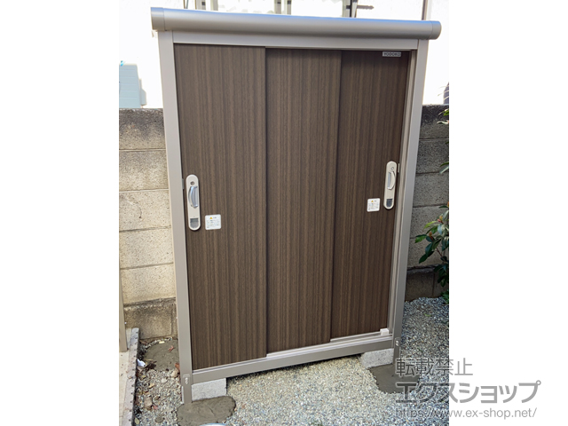 東京都世田谷区のの物置・屋外倉庫 エスモ 一般型 1050×520×1501（ESE-1005E） ESE-1005E-DW 施工例