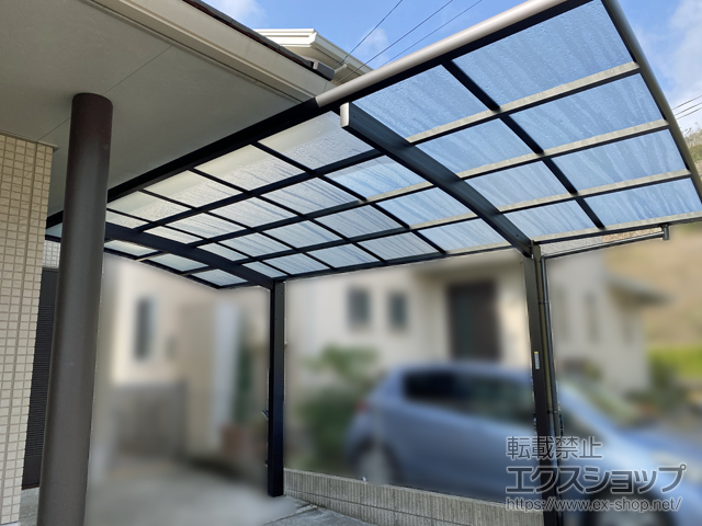 広島県広島市ののカーポート レイナポートグラン　積雪〜20cm対応 施工例