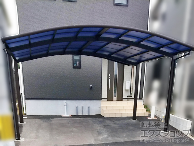 福岡県朝倉郡筑前町ののカーポート レイナツインポートグラン　積雪〜20cm対応 施工例
