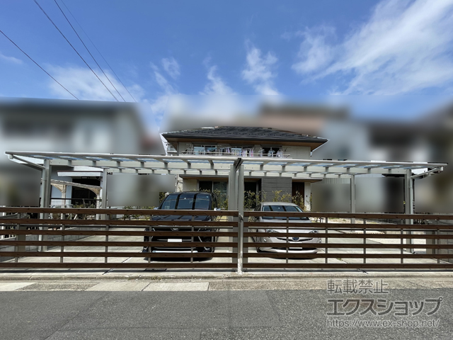 愛知県名古屋市ののカーポート エフルージュ ツイン FIRST 積雪〜20cm対応 施工例