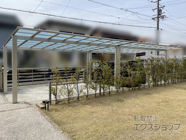 愛知県名古屋市ののカーポート エフルージュ ツイン FIRST 積雪〜20cm対応 施工例