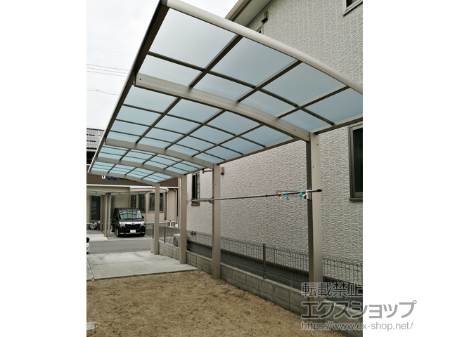 広島県福山市ののカーポート レイナポートグラン 縦連棟　積雪〜20cm対応 施工例