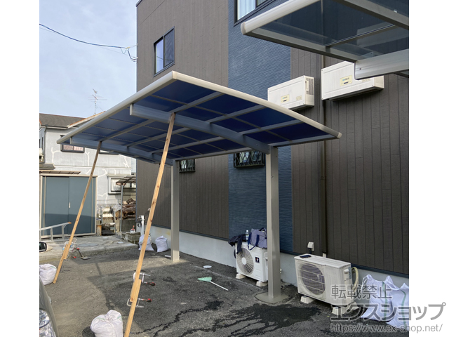 熊本県阿蘇郡西原村ののカーポート プレシオスポート 積雪〜20cm対応 施工例