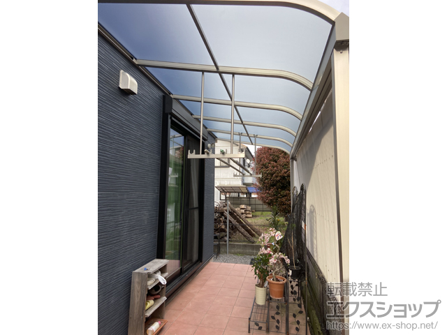 熊本県阿蘇郡西原村ののテラス屋根 ソラリア R型 テラスタイプ 単体 積雪〜20cm対応 施工例