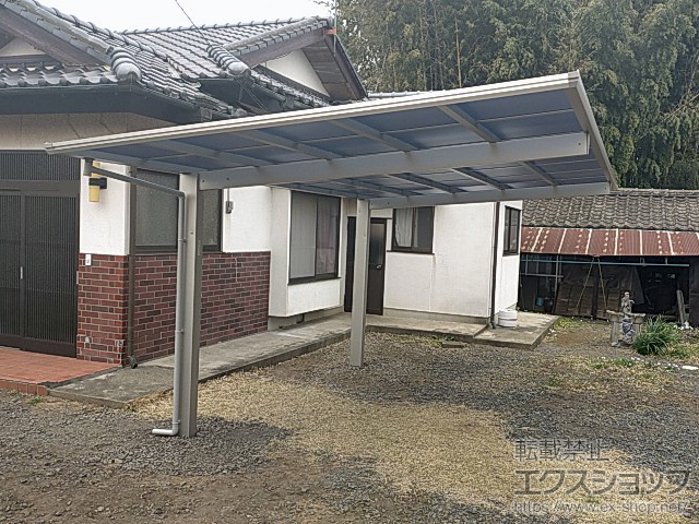 茨城県那珂市ののカーポート エフルージュグラン　積雪〜20cm対応 施工例