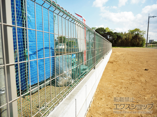 千葉県木更津市ののフェンス・柵 イーネットフェンス 3F型 自由柱施工 施工例