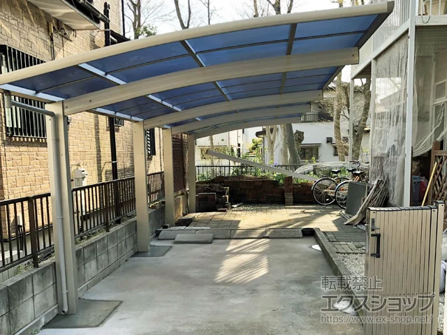 千葉県鎌ケ谷市のValue Selectのカーポート プレシオスポート 縦連棟 積雪～20cm対応 施工例