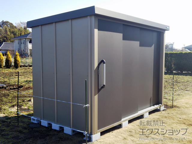 茨城県笠間市のの物置・屋外倉庫 エスケーエイト SK8-130 一般型 2600×1600×1940 SK8-130-GK 施工例