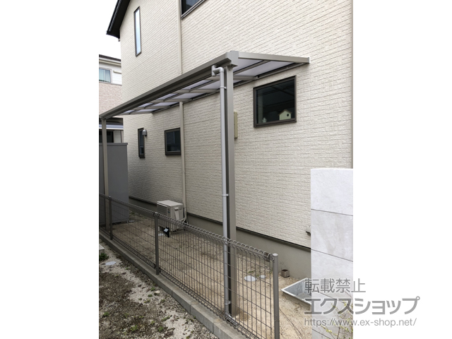 福岡県福岡市ののテラス屋根 ソラリア F型 テラスタイプ 単体 積雪〜20cm対応 施工例