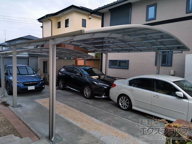 宮城県石巻市ののカーポート レイナツインポートグラン　積雪〜20cm対応 施工例