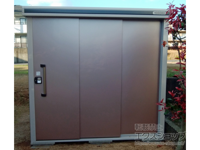 熊本県水俣市のの物置・屋外倉庫 エルモ 一般型 2220×1870×2118 LMD-2218-MR 施工例