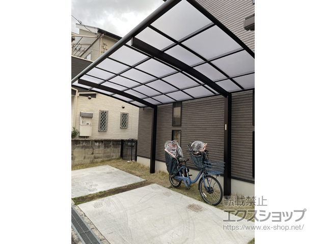 大阪府東大阪市ののカーポート プレシオスポート 積雪〜20cm対応 施工例