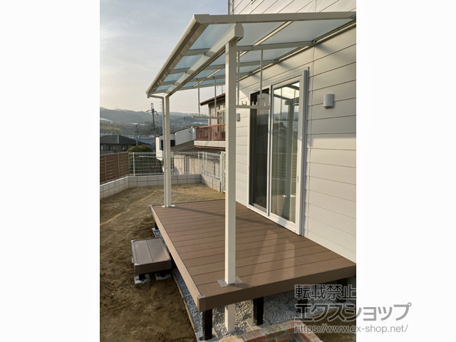 奈良県生駒郡三郷町ののウッドデッキ リウッドデッキ 200 施工例