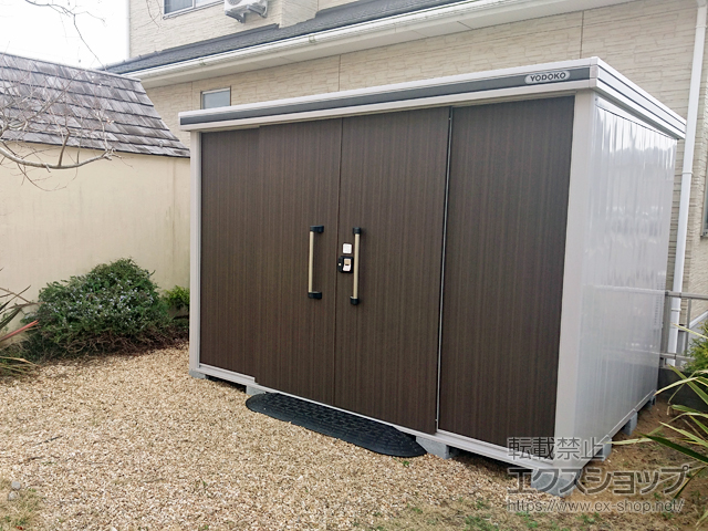 茨城県鹿嶋市のの物置・屋外倉庫 エルモ 一般型 2920×2220×2117 LMD-2922-DW 施工例