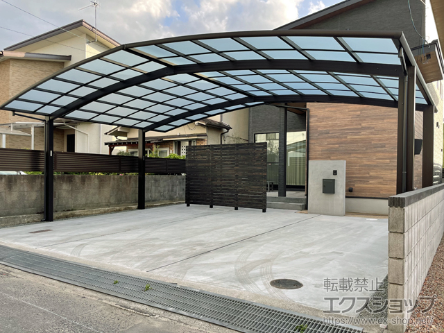 広島県福山市ののカーポート レイナトリプルポートグラン　積雪〜20cm対応 施工例