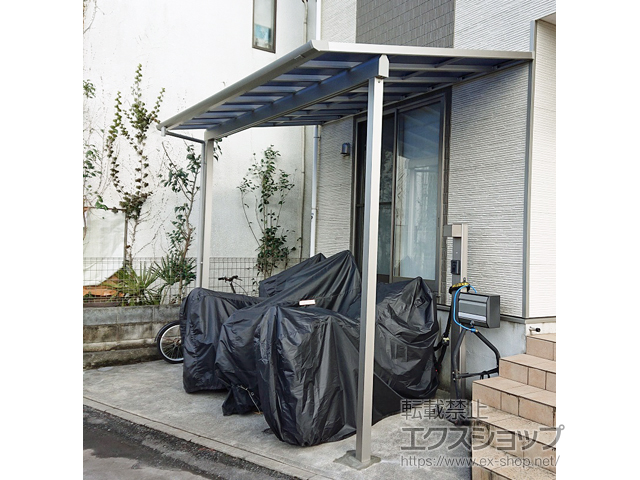 埼玉県所沢市ののテラス屋根 ソラリア F型 1500 テラスタイプ 単体　積雪〜50cm対応 施工例