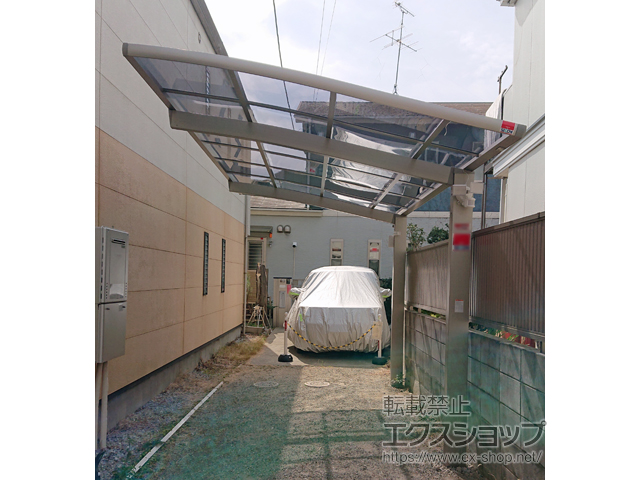 千葉県市川市ののカーポート ネスカR (ラウンドスタイル) 積雪〜20cm対応 施工例