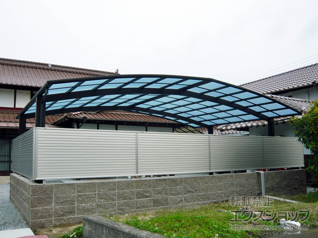 広島県東広島市ののカーポート レイナトリプルポートグラン　積雪〜20cm対応 施工例