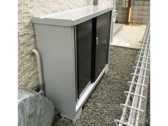 大阪府河内長野市のの物置・屋外倉庫 シンプリー 一般型 1320×415×1103（MJX-134B-P） MJX-134B-P-PG 施工例