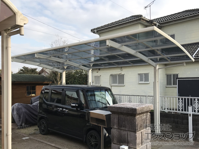 群馬県佐波郡玉村町ののカーポート レイナポートグラン 延長　積雪〜20cm対応 施工例