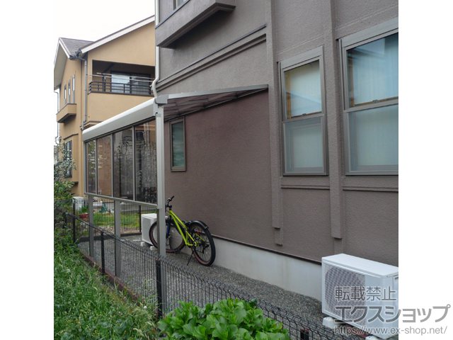 神奈川県綾瀬市ののテラス屋根 スピーネ F型 テラスタイプ 単体 積雪〜20cm対応 施工例