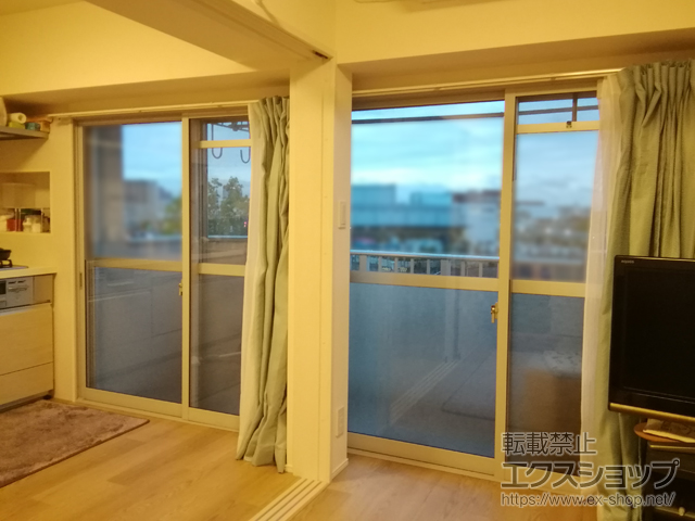 神奈川県川崎市のの二重窓（内窓） インプラス 引違い窓 2枚建 施工例