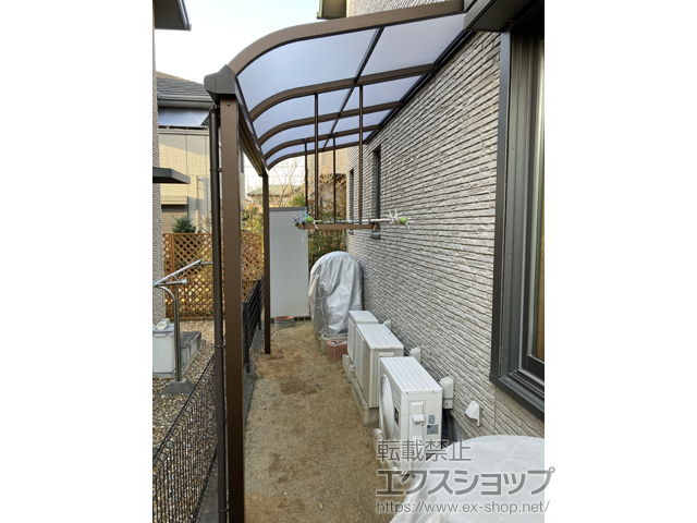 奈良県北葛城郡上牧町ののテラス屋根 プレシオステラスII R型 テラスタイプ 単体 積雪〜20cm対応 施工例