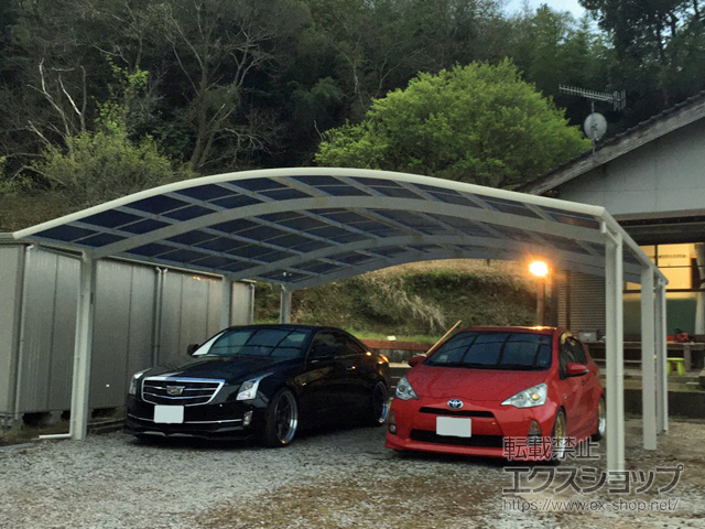 福岡県飯塚市ののカーポート レイナツインポートグラン 延長　積雪〜20cm対応 施工例
