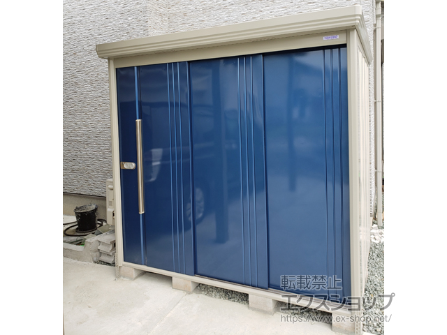 熊本県上益城郡嘉島町のの物置・屋外倉庫 Mr.ストックマンダンディ 一般型 2200×1590×2110（ND-2215） ND-2215-D 施工例