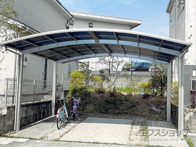 佐賀県佐賀市ののカーポート プレシオスポート ワイド 積雪〜20cm対応 施工例