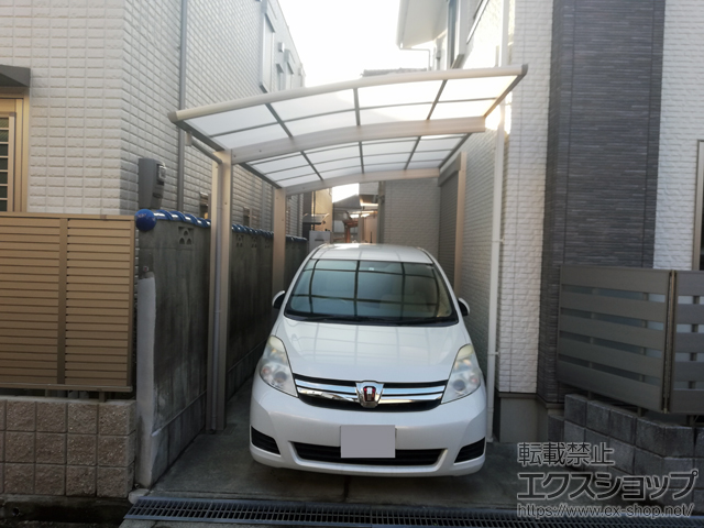 大阪府茨木市ののカーポート プレシオスポート 積雪〜20cm対応 施工例