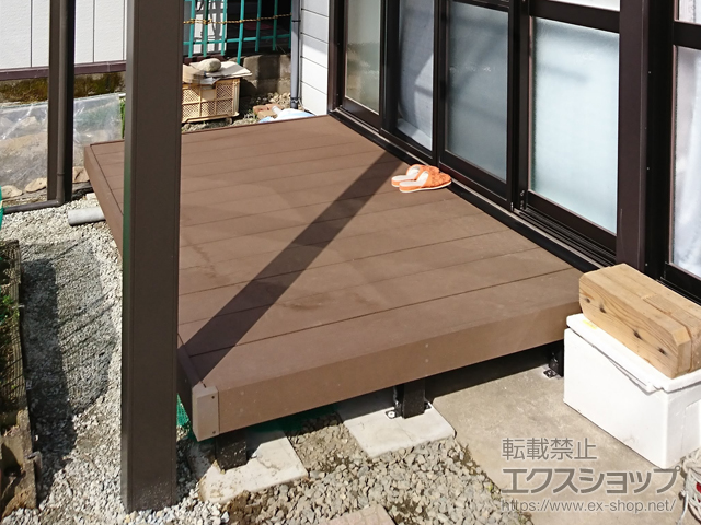 宮城県東松島市ののウッドデッキ マージウッドデッキ 施工例