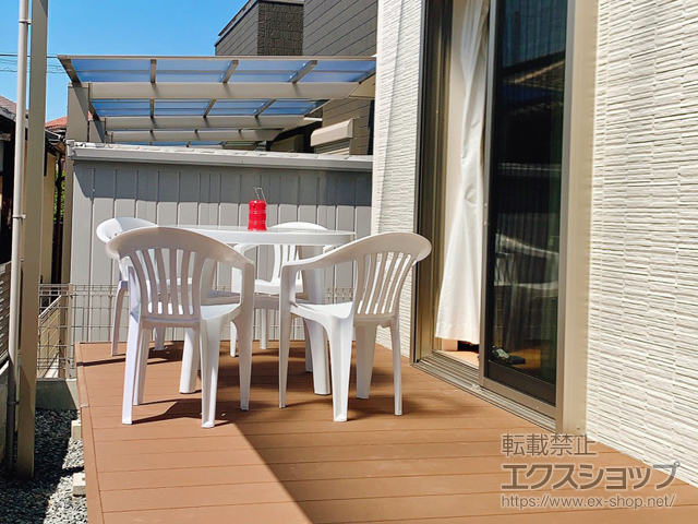 大阪府寝屋川市ののウッドデッキ リウッドデッキ 200 施工例