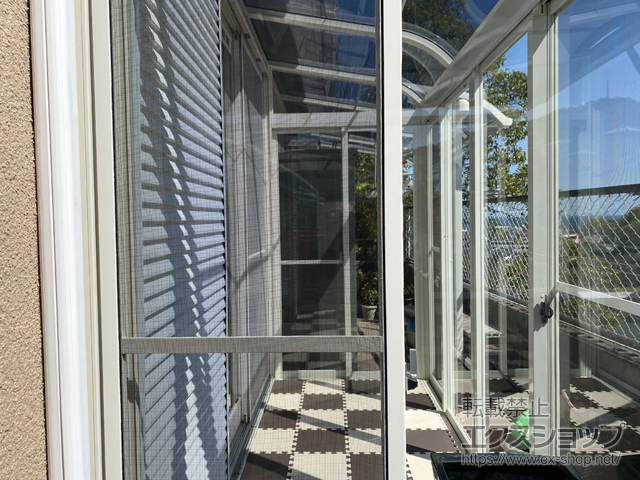 大阪府泉南郡岬町ののテラス囲い・サンルーム サニージュ R型 床納まり ランマ無 積雪〜20cm対応 施工例