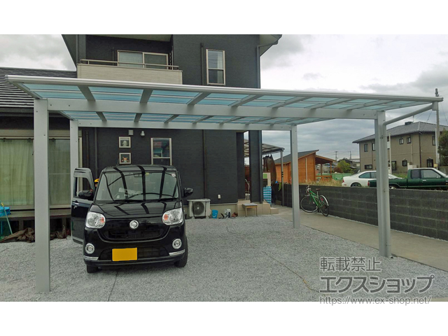 香川県観音寺市ののカーポート エフルージュ ツイン FIRST 積雪〜20cm対応 施工例