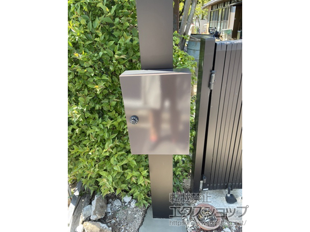 埼玉県さいたま市のの機能門柱・ポスト シンプレオ ポストユニット 1型 施工例