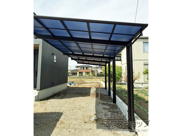 熊本県熊本市ののカーポート エフルージュグラン 縦連棟　積雪〜20cm対応 施工例
