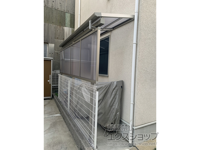 東京都江戸川区ののテラス屋根 ソラリア F型 テラスタイプ 単体 積雪〜20cm対応 施工例