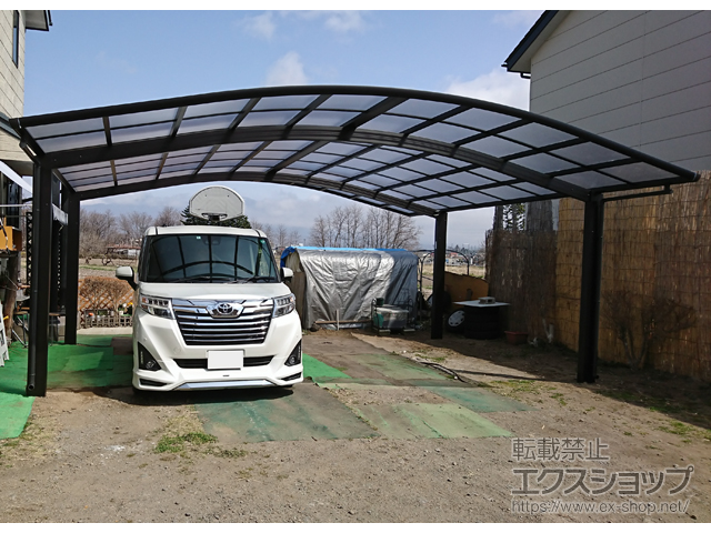 長野県佐久市ののカーポート レイナツインポートグラン　積雪〜20cm対応 施工例