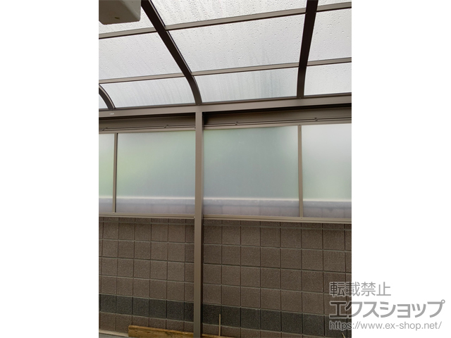 香川県木田郡三木町ののテラス屋根 スピーネ R型 テラスタイプ 単体 積雪〜20cm対応 *土間はね出し納まり 施工例