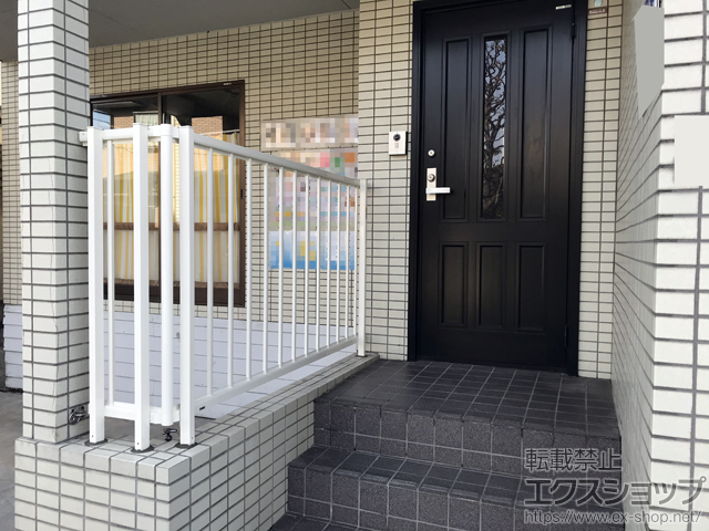 東京都板橋区ののフェンス・柵 ミエッタフェンス 防犯たて格子タイプ・自由柱施工 施工例