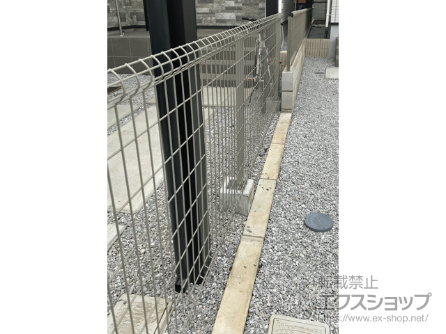 東京都東村山市ののフェンス・柵 イーネットフェンスA1F型 自由柱タイプ 施工例